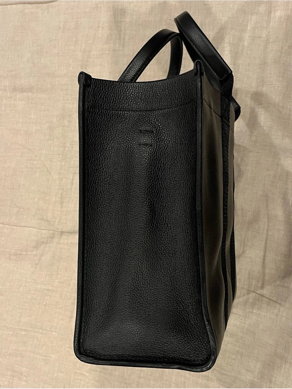$2290 Balenciaga 2-Way Paris Logo Leather Weekend Tote Bag